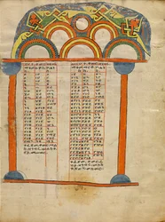 Página de tabla del canon